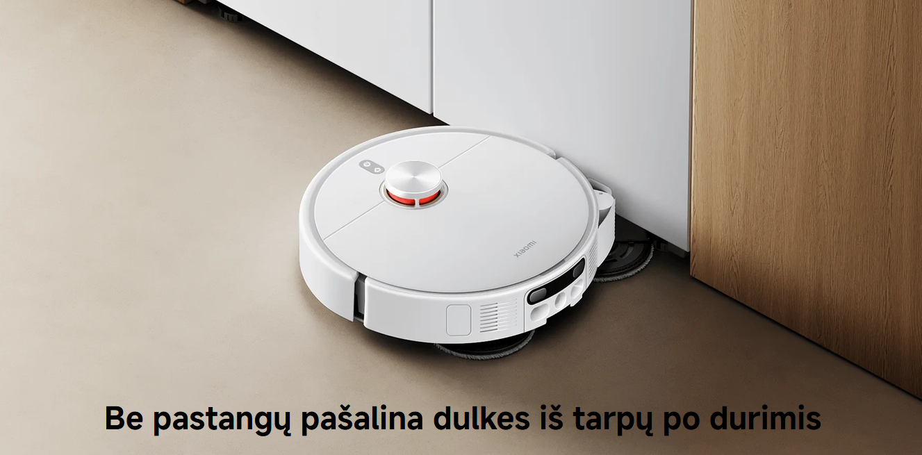 Dulkių siurblys - robotas Xiaomi Robot Vacuum H50 Pro, baltos spalvos aprašymas - Prekės nuotrauka