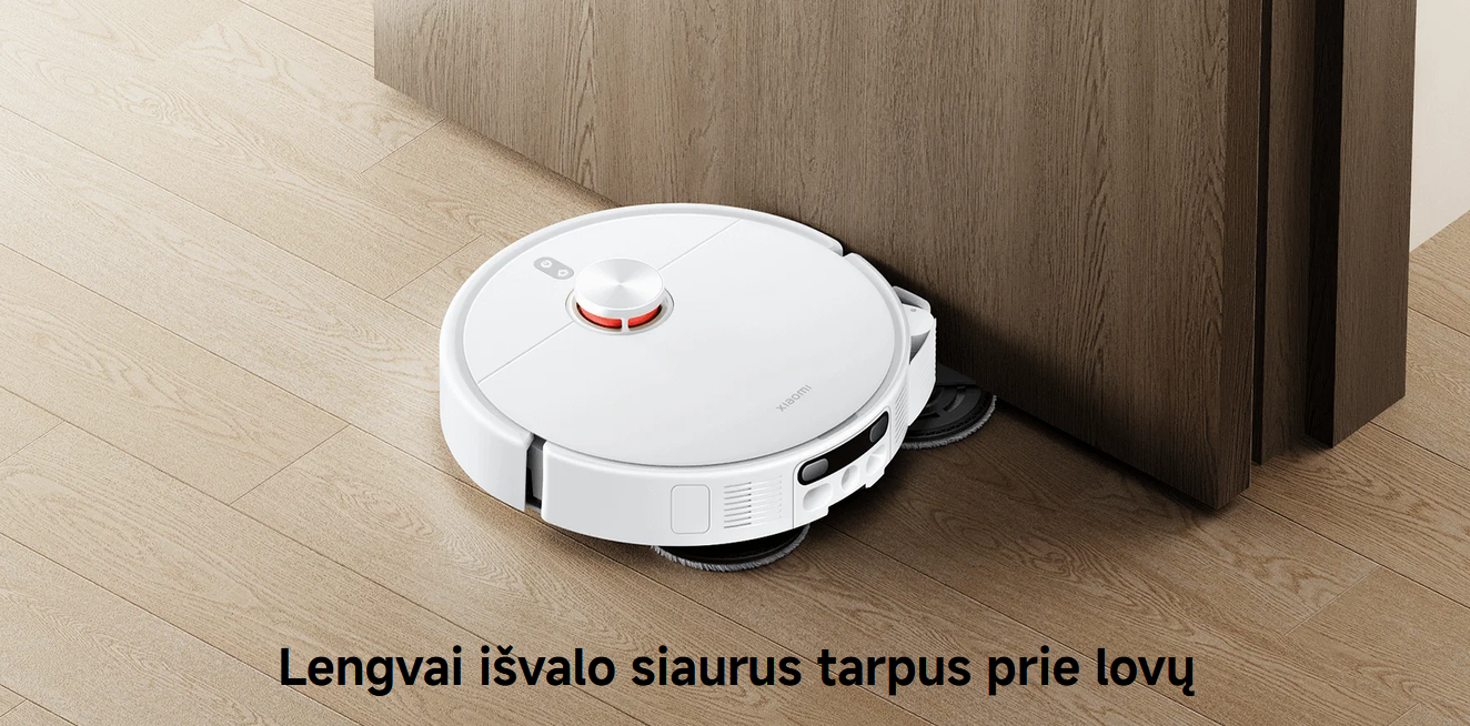 Dulkių siurblys - robotas Xiaomi Robot Vacuum H50 Pro, baltos spalvos aprašymas - Prekės nuotrauka
