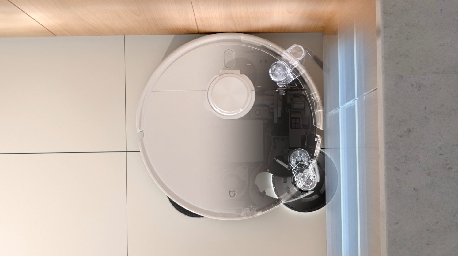 Dulkių siurblys - robotas Xiaomi Robot Vacuum H50 Pro, baltos spalvos aprašymas - Prekės nuotrauka