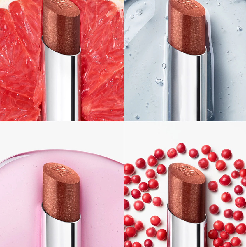 Lūpų dažai Givenchy Rose Perfecto Shine Serum Lipstick | spalva: 335 Deep Red, 3.2 g aprašymas - Prekės nuotrauka