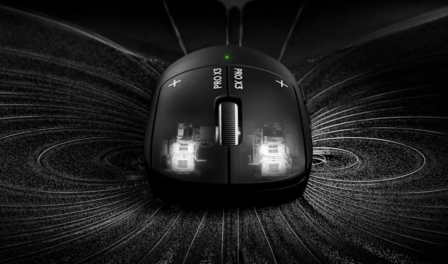 Belaidė žaidimų pelė Logitech Superstrike X3, Juoda aprašymas - Prekės nuotrauka