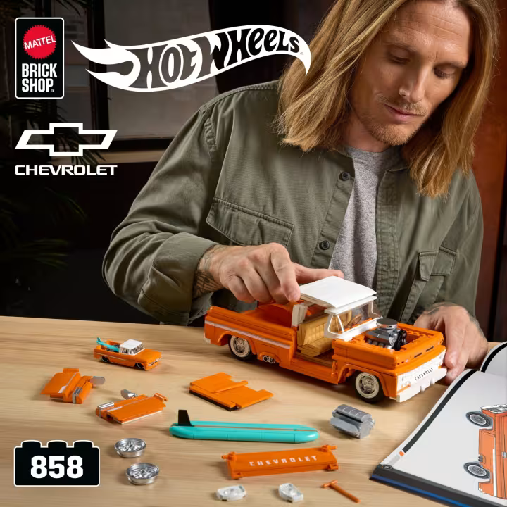 MATTEL BRICK SHOP HOT WHEELS konstruktorius – Elite Chevy (JFT20) aprašymas - Prekės nuotrauka