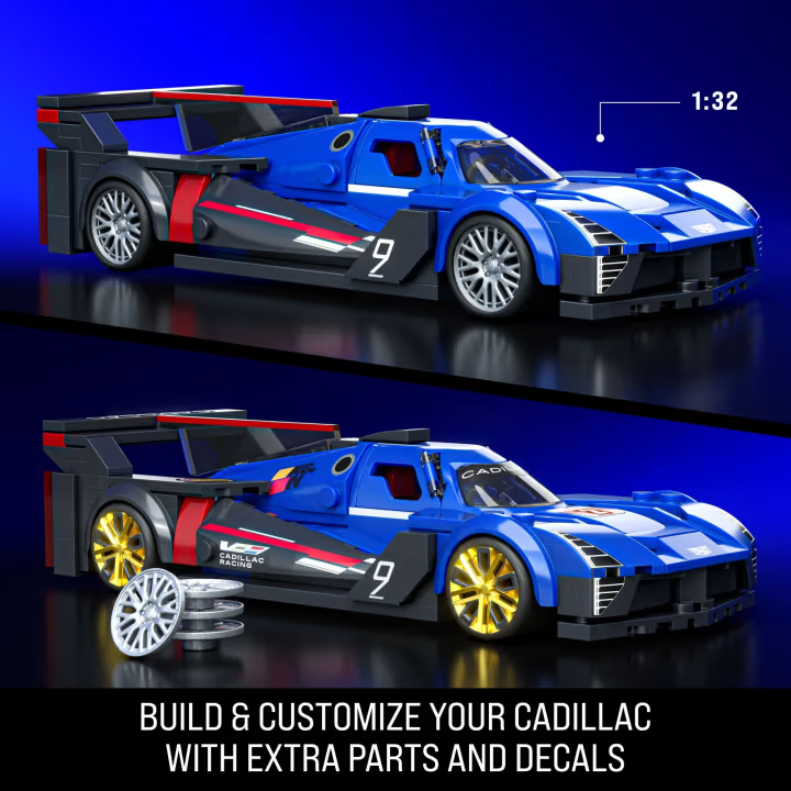 MATTEL BRICK SHOP HOT WHEELS konstruktorius – Speed Cadillac (JFR89) aprašymas - Prekės nuotrauka
