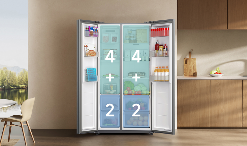 Šaldytuvas Xiaomi Mijia Refrigerator Side-by-Side 621L aprašymas - Prekės nuotrauka