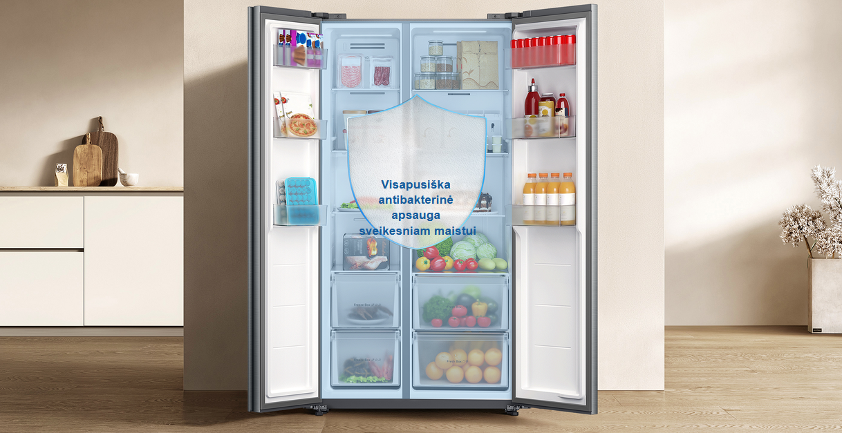 Šaldytuvas Xiaomi Mijia Refrigerator Side-by-Side 621L aprašymas - Prekės nuotrauka