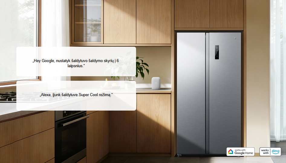 Šaldytuvas Xiaomi Mijia Refrigerator Side-by-Side 621L aprašymas - Prekės nuotrauka