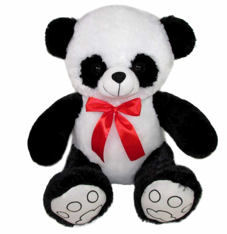 Sun-Day Pliušinis žaislas - panda su kaspinu, 30 cm aprašymas - Prekės nuotrauka