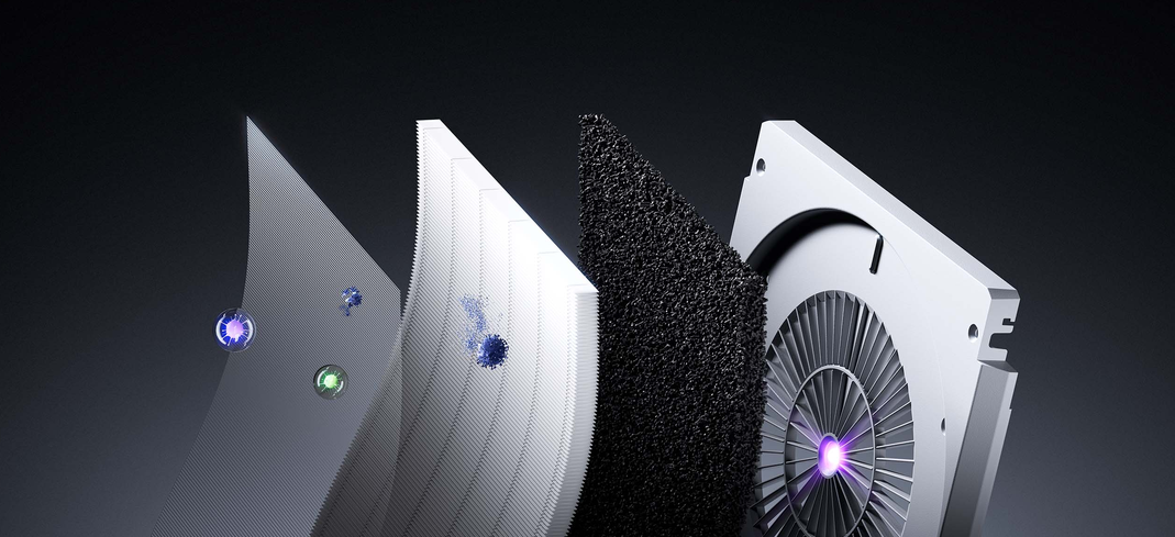 Oro valytuvas Xiaomi Mijia Smart Air Purifier Max, baltas aprašymas - Prekės nuotrauka