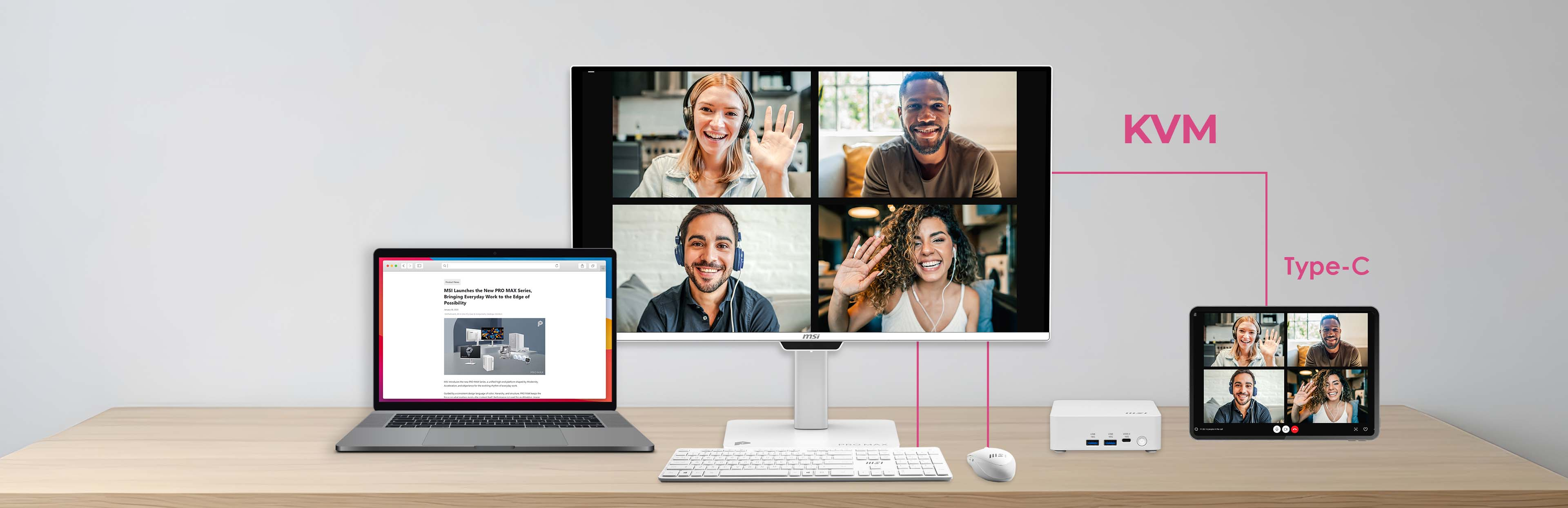 Monitorius MSI PRO MAX 271UPXW12G | 120 Hz | 3840x2160 | QD-OLED Flat | 26.5