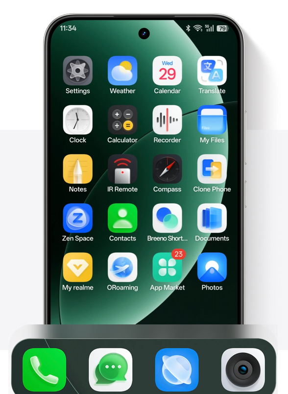 REALME 16 5G 8/256GB Air White aprašymas - Prekės nuotrauka