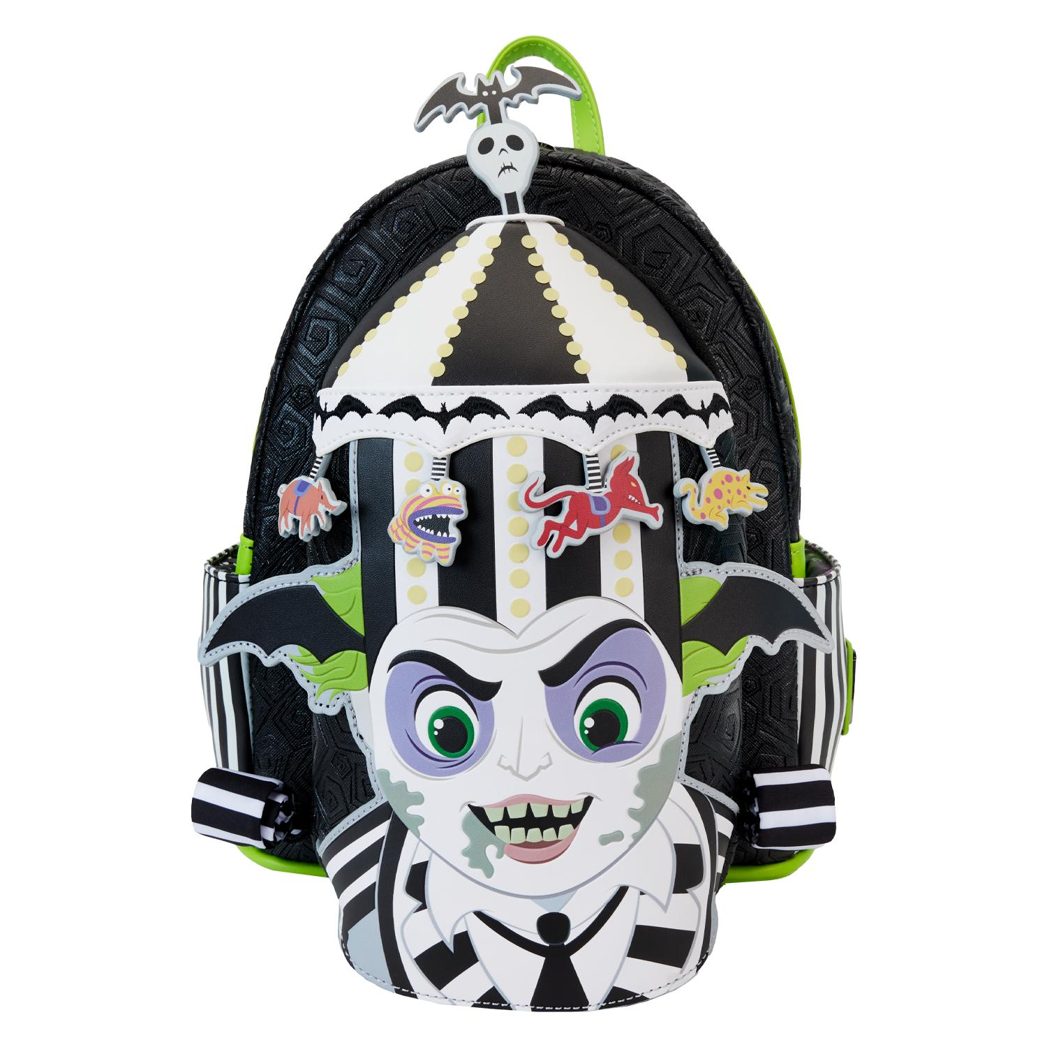 Loungefly Beetlejuice Carousel Light Up Cosplay mini kuprinė, 26 cm aprašymas - Prekės nuotrauka