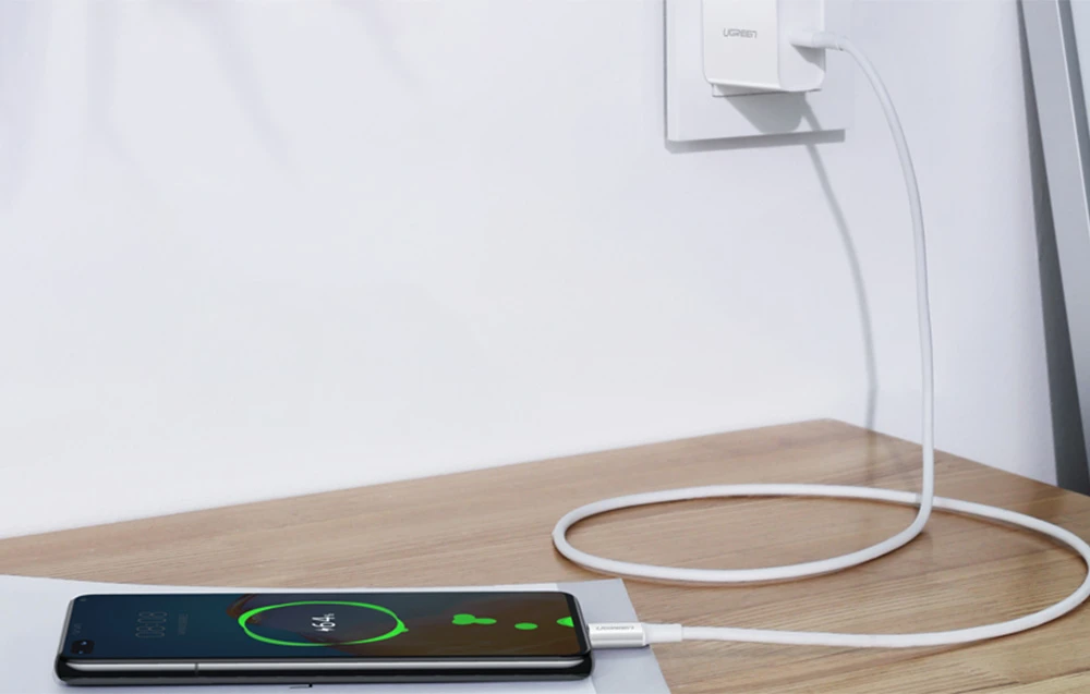 Laidas USB-C kištukas į USB-C kištukas 2.0 UGREEN US300, 2m (baltas) aprašymas - Prekės nuotrauka