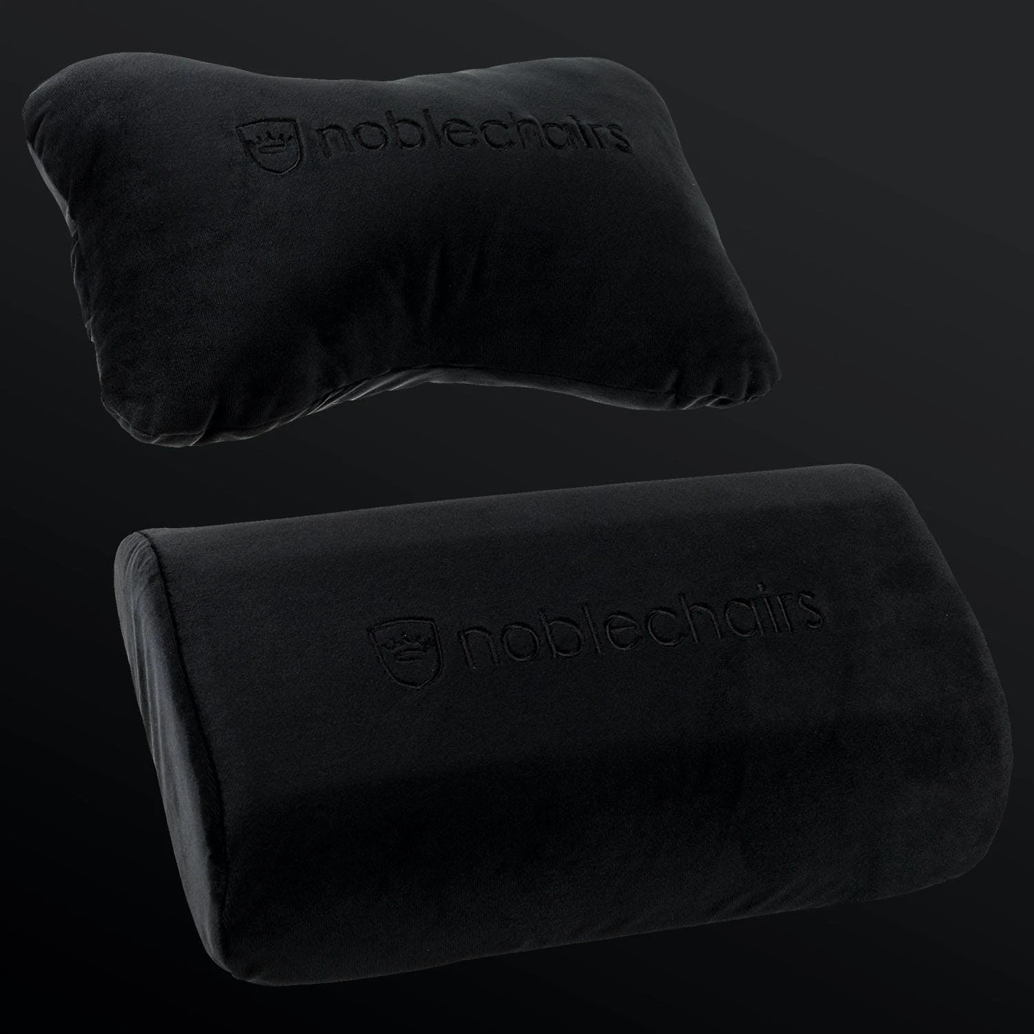 Žaidimų kėdės pagalvėlių rinkinys Noblechairs Cushion Set, tinka EPIC/ICON/HERO, Juoda aprašymas - Prekės nuotrauka