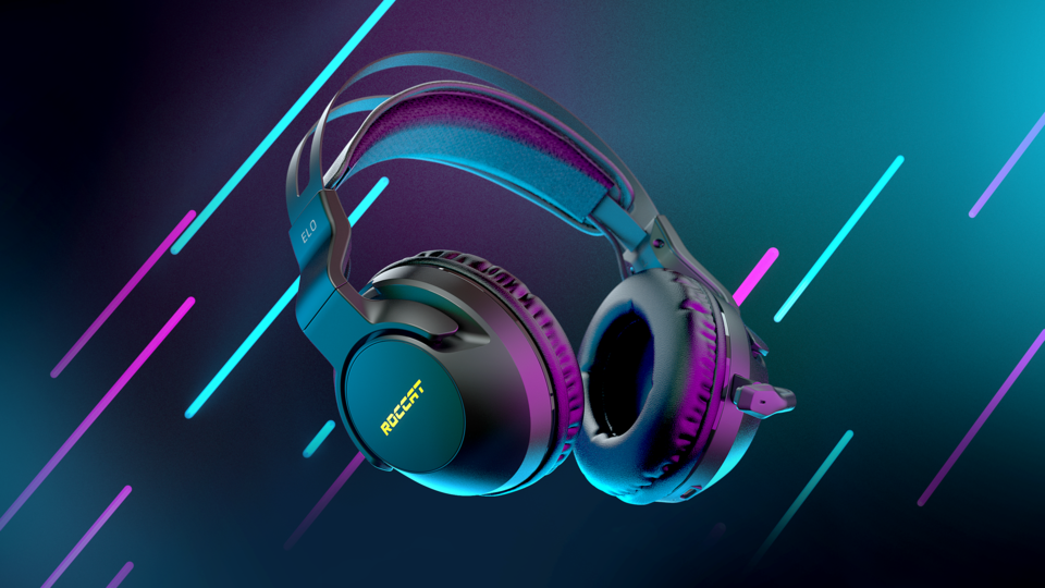 Belaidės Žaidimų Ausinės Roccat Elo 7.1 Air, Baltos aprašymas - Prekės nuotrauka
