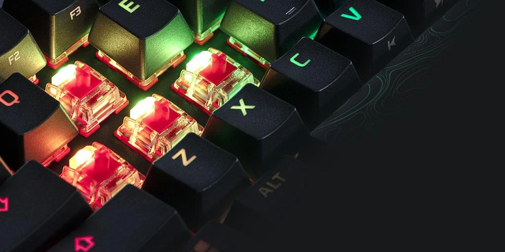 Mechaninė Žaidimų klaviatūra HyperX Alloy Origins 60, HyperX Red - Linear Switch, US išdėstymas aprašymas - Prekės nuotrauka