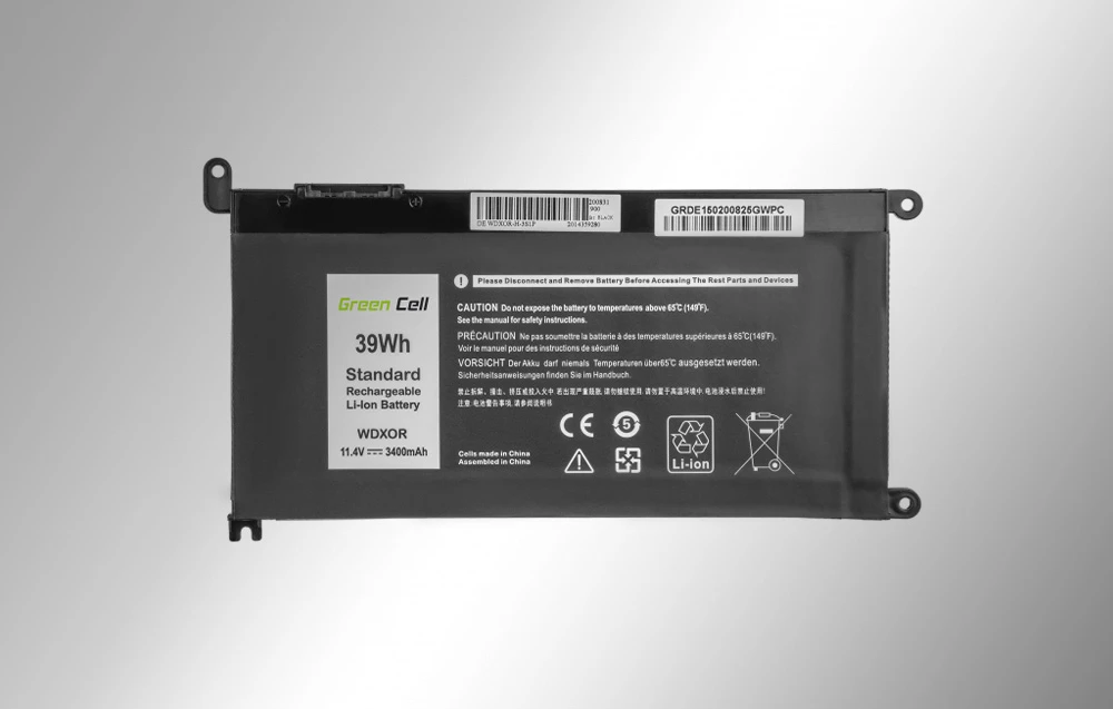 Green Cell Žalias Cell GREENCELL Baterija nešiojamiesiems kompiuteriams WDX0R WDXOR skirta Dell Inspiron 13 aprašymas - Prekės nuotrauka Green Cell Žalias Cell GREENCELL Baterija nešiojamiesiems kompiuteriams WDX0R WDXOR skirta Dell Inspiron 13 aprašymas - Prekės nuotrauka