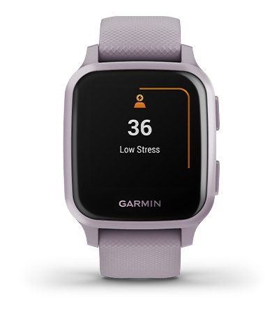 Išmanusis laikrodis Garmin Venu Sq, Violetinės spalvos aprašymas - Prekės nuotrauka