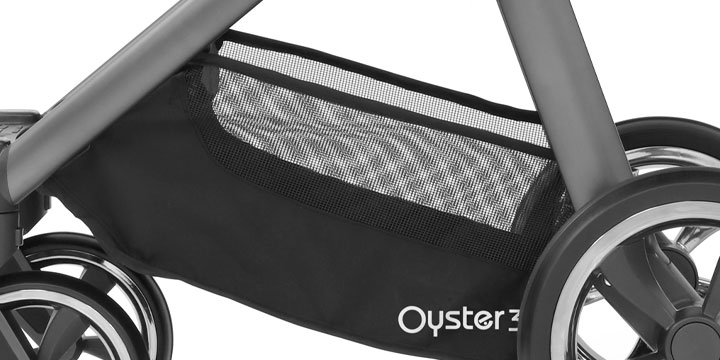 Baby Style Oyster 3 stilingas vaikiškas vežimėlis | Sidabro spalvos "Mercury Silver"