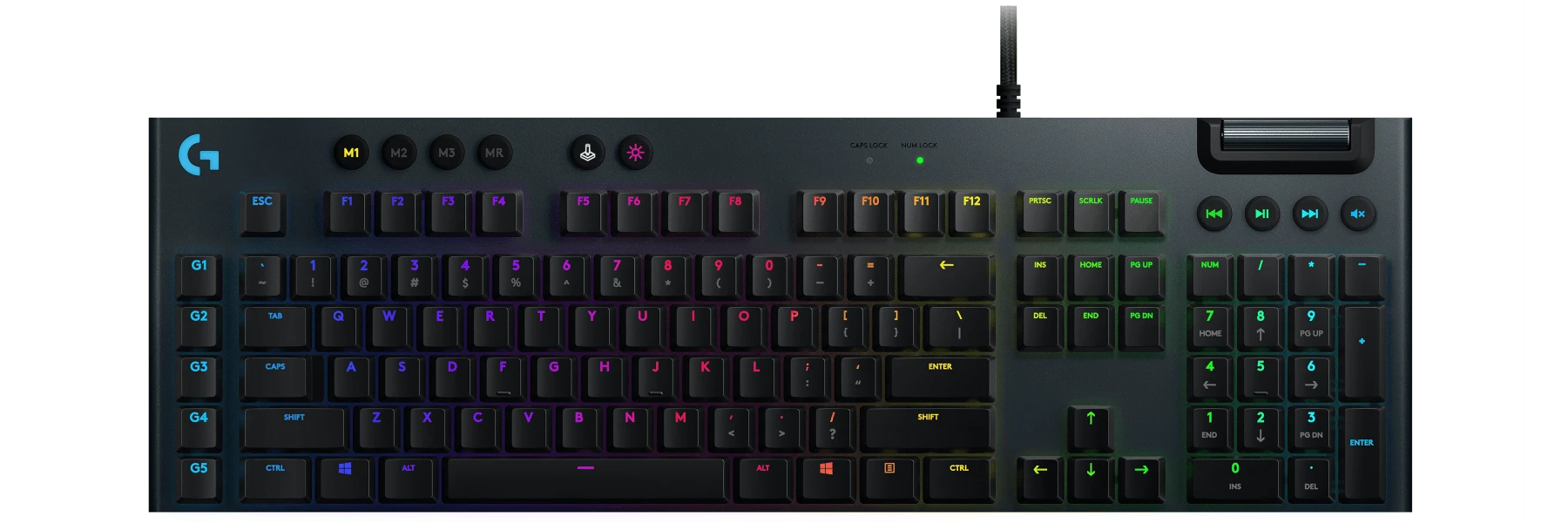 Mechaninė Žaidimų Klaviatūra Logitech G815 RGB Lightsync, GL Linear, US išdėstymas aprašymas - Prekės nuotrauka