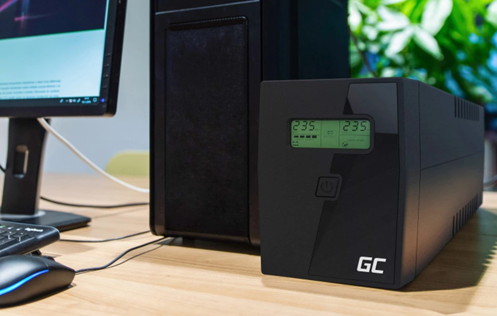 Green Cell Žalias Cell GREENCELL UPS Power Proof 1500VA 900W aprašymas - Prekės nuotrauka