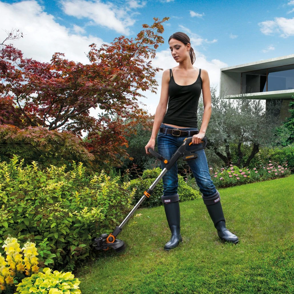 Worx 20V MAX akumuliatorinė žoliapjovė WG163E.2 1x2Ah aprašymas - Prekės nuotrauka