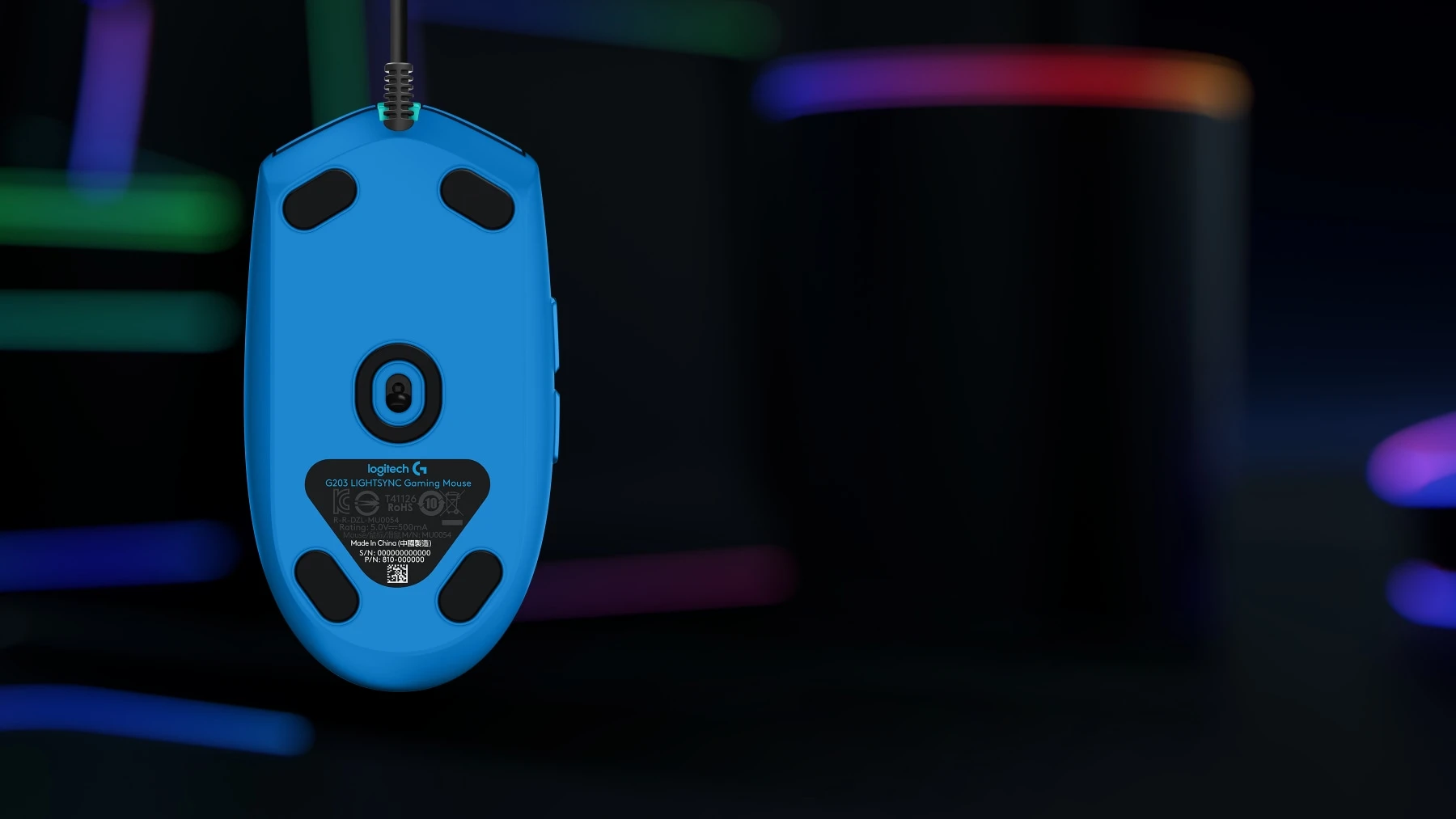 Pelė žaidimams Logitech G203 Lightsync RGB, Lilac aprašymas - Prekės nuotrauka