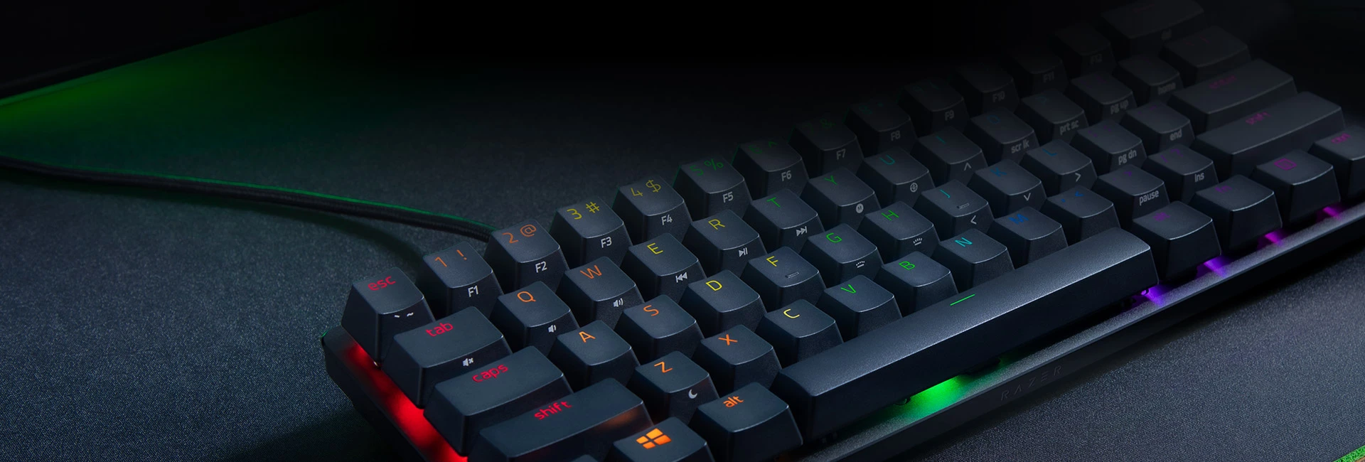 60% Mechaninė Žaidimų klaviatūra Razer Huntsman Mini, Red Switch, US išdėstymas aprašymas - Prekės nuotrauka