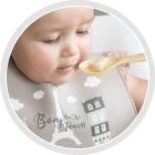 CANPOL BABIES silikoninis seilinukas su kišene BONJOUR PARIS, navy mėlynas, 74/027_blu aprašymas - Prekės nuotrauka