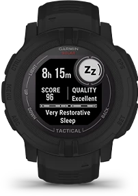 Išmanusis laikrodis Garmin Instinct 2 Solar Tactical Edition, Juodos spalvos aprašymas - Prekės nuotrauka