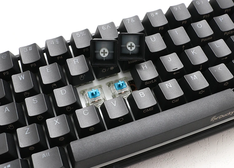 Mechaninė klaviatūra Ducky Mecha Mini, PBT, MX Silent Raudona, RGB, DE išdėstymas aprašymas - Prekės nuotrauka
