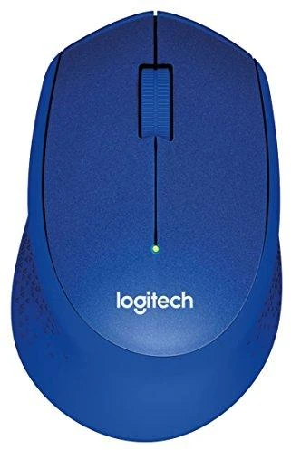 Belaidė pelė Logitech M330 Silent Plus, Mėlyna aprašymas - Prekės nuotrauka