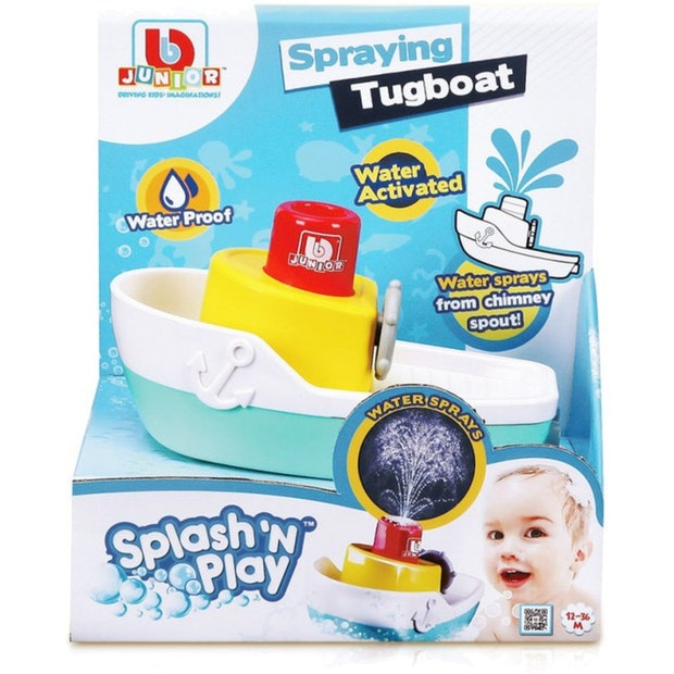 Amo Toys BB JUNIOR vonios žaislas Splash 'N Play Spraying Tugboat, 16-89003 aprašymas - Prekės nuotrauka