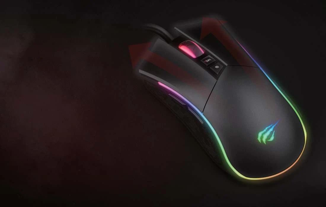 Žaidimų Pelė Havit MS1001S su RGB pašvietimu aprašymas - Prekės nuotrauka