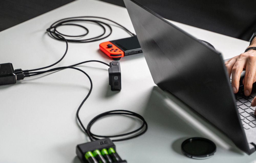 Green Cell Žalias Cell GREENCELL laidas GC PowerStream USB-A – USB-C 120cm Ultra Charge QC 3.0 aprašymas - Prekės nuotrauka