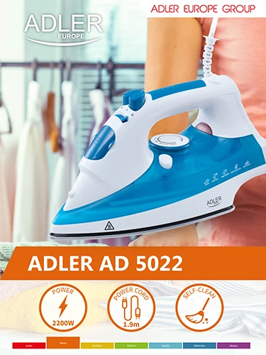 Lygintuvas Adler AD 5022 Baltas/Mėlynas aprašymas - Prekės nuotrauka