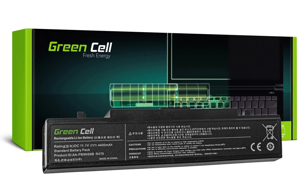 Žalias Cell GREENCELL SA01 Baterija Žalias Cell AA-PB9NC6B AA-PB9NS6B Samsung R519 R522 R525 R530 R540 R5 aprašymas - Prekės nuotrauka Žalias Cell GREENCELL SA01 Baterija Žalias Cell AA-PB9NC6B AA-PB9NS6B Samsung R519 R522 R525 R530 R540 R5 aprašymas - Prekės nuotrauka