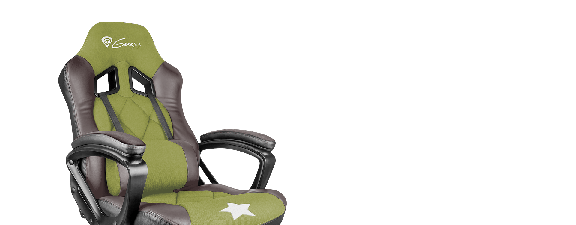 Žaidimų kėdė Genesis Nitro 330 Military (Limited Edition) Gaming Chair aprašymas - Prekės nuotrauka