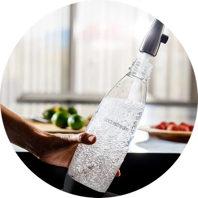 Buteliukai SodaStream Fuze, 1l, juodi, 2 vnt aprašymas - Prekės nuotrauka