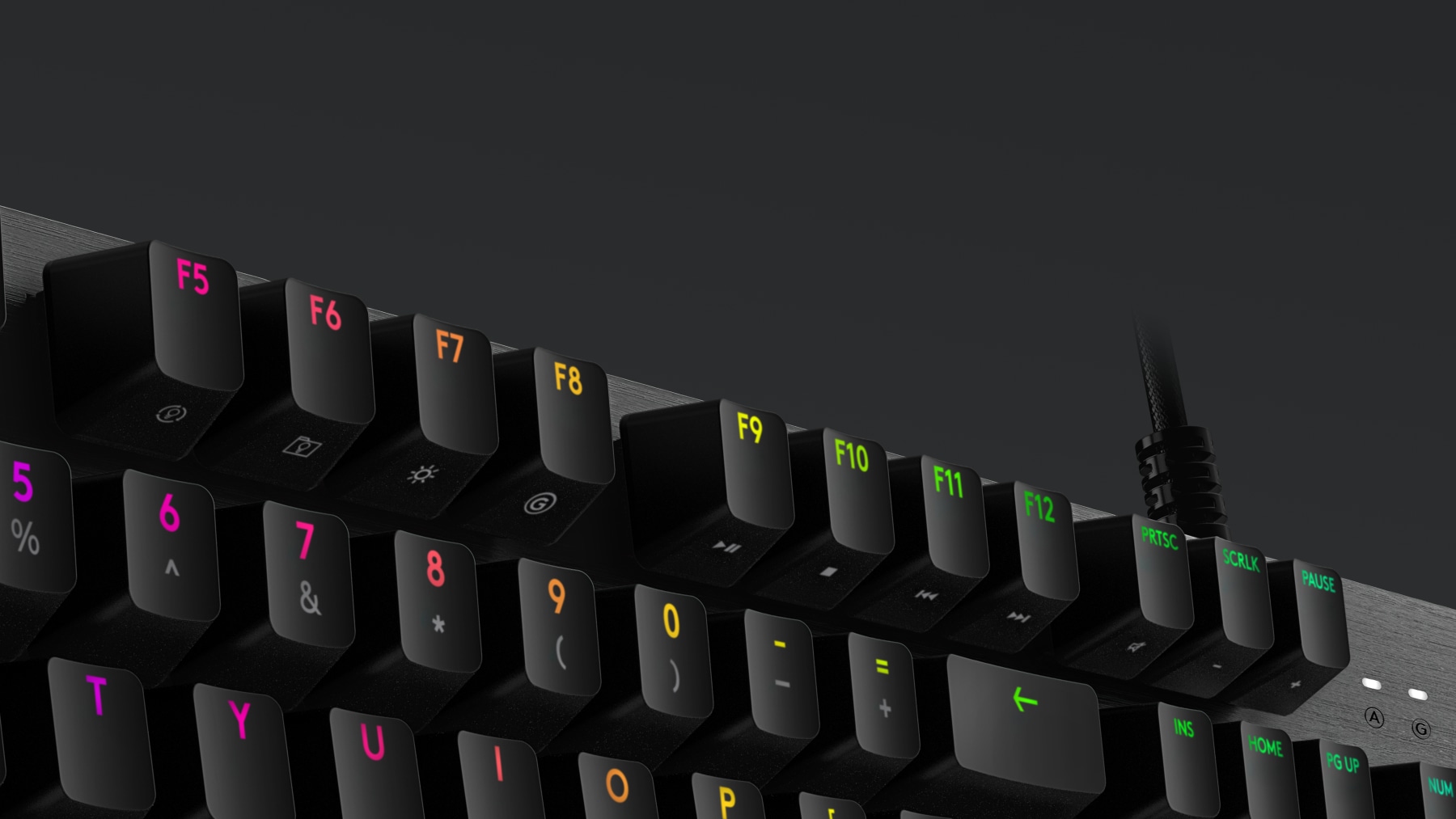 Mechaninė Žaidimų Klaviatūra Logitech G513 Lightsync RGB, GX Brown Tactile Switches, US išdėstymas aprašymas - Prekės nuotrauka