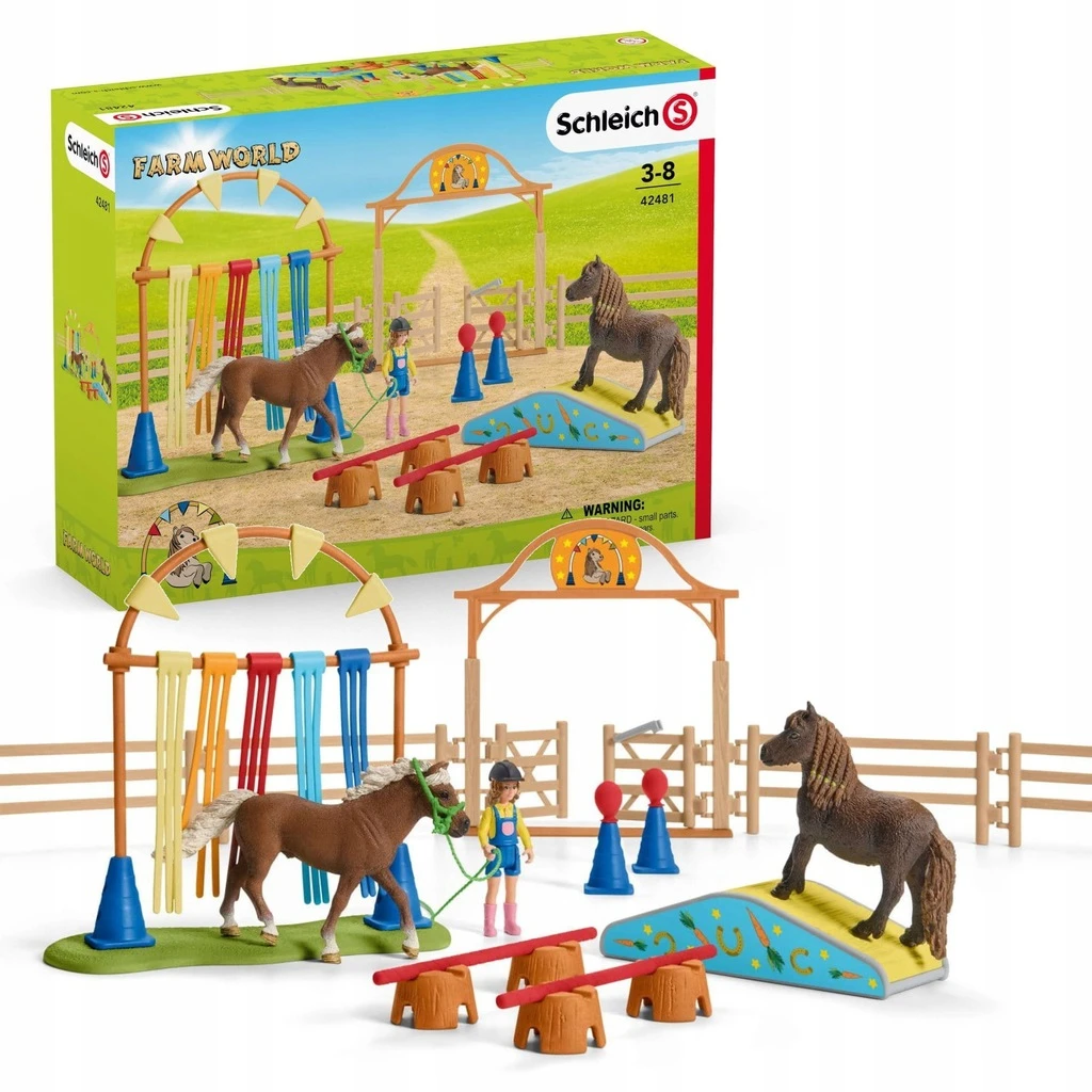 Schleich ponių įgūdžių lavinimo figūrėlė aprašymas - Prekės nuotrauka