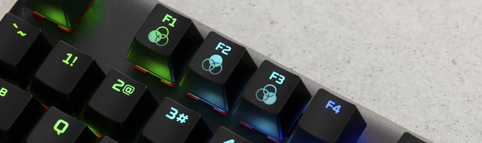 HyperX Alloy Origins Core Tenkeyless Mechaninė žaidimų klaviatūra, US išdėstymas, HyperX Blue Switch aprašymas - Prekės nuotrauka