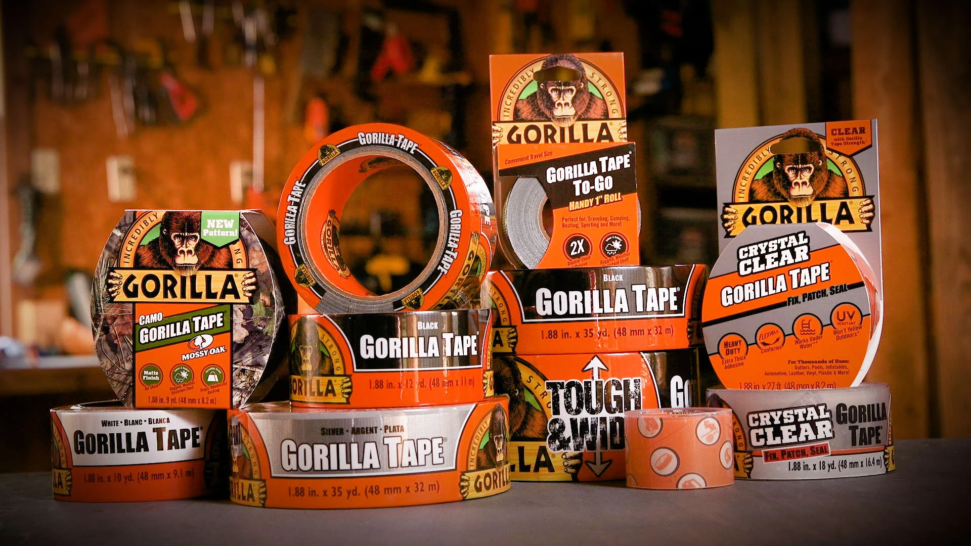 Gorilla Tape izoliacinė juosta juoda 4.77cm × 32m aprašymas - Prekės nuotrauka
