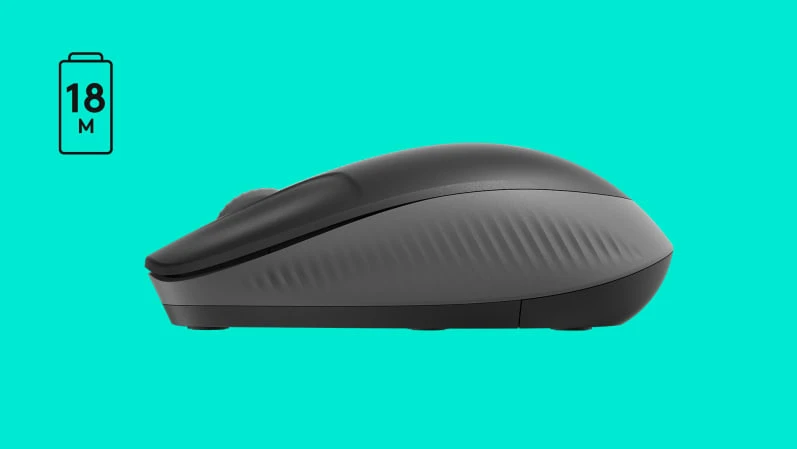 Belaidė pelė Logitech M190, raudonos spalvos aprašymas - Prekės nuotrauka