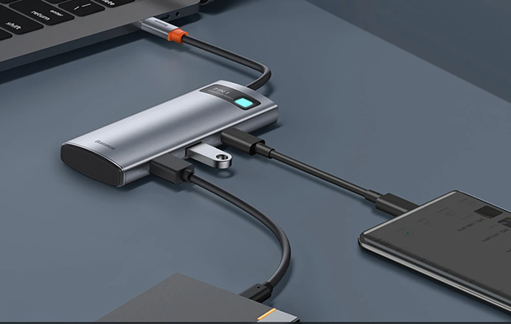 Įvesties / išvesties USB-C DAUGIFUNKCINIS kabelis/ WKWG020113 BASEUS aprašymas - Prekės nuotrauka