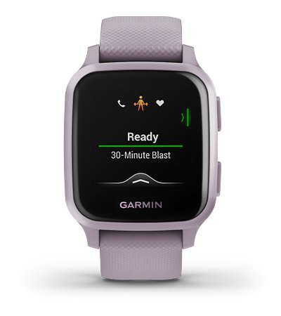 Išmanusis laikrodis Garmin Venu Sq, Violetinės spalvos aprašymas - Prekės nuotrauka