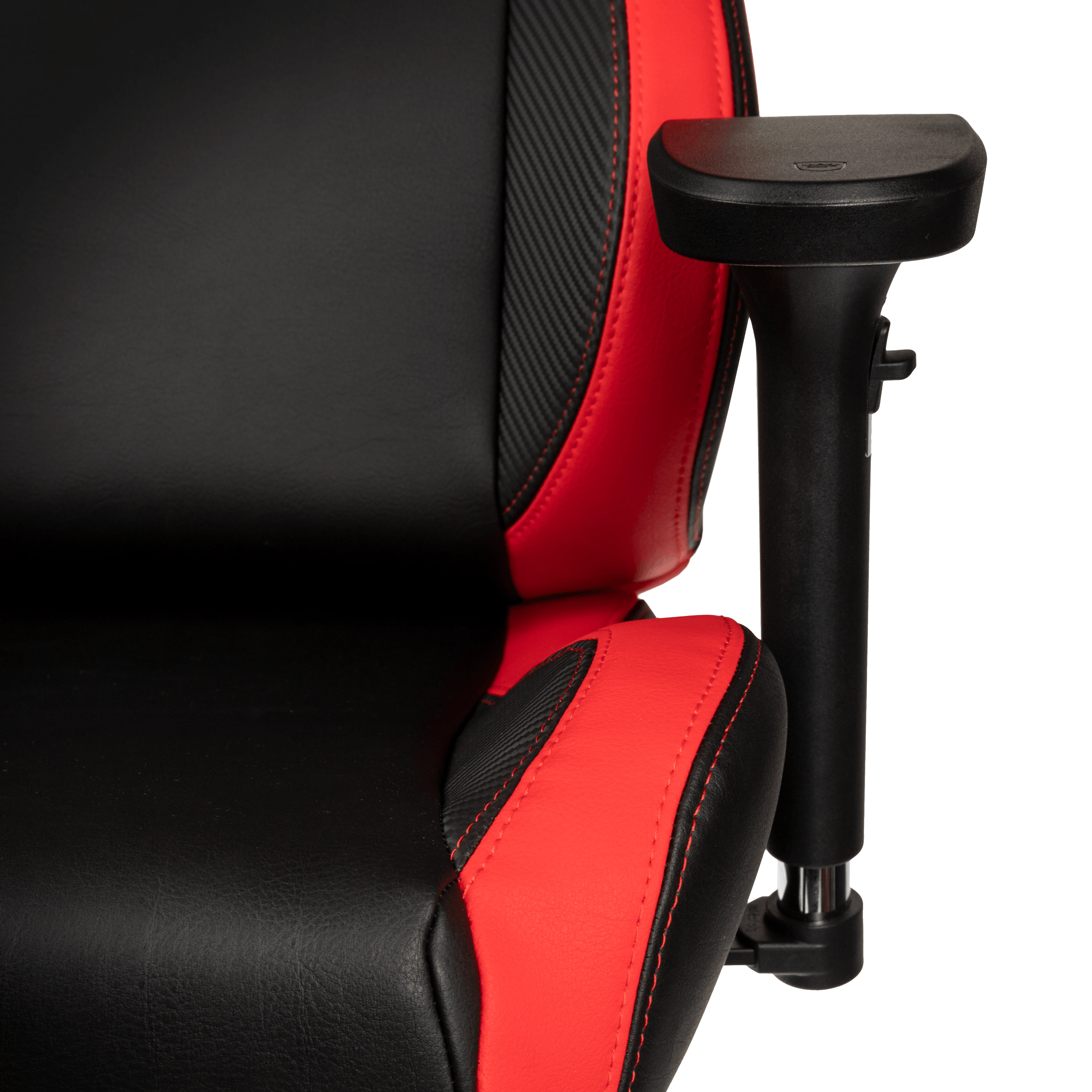 Žaidimų kėdė Noblechairs EPIC Comapct Gaming Chair, Juoda/Carbon/Raudona aprašymas - Prekės nuotrauka