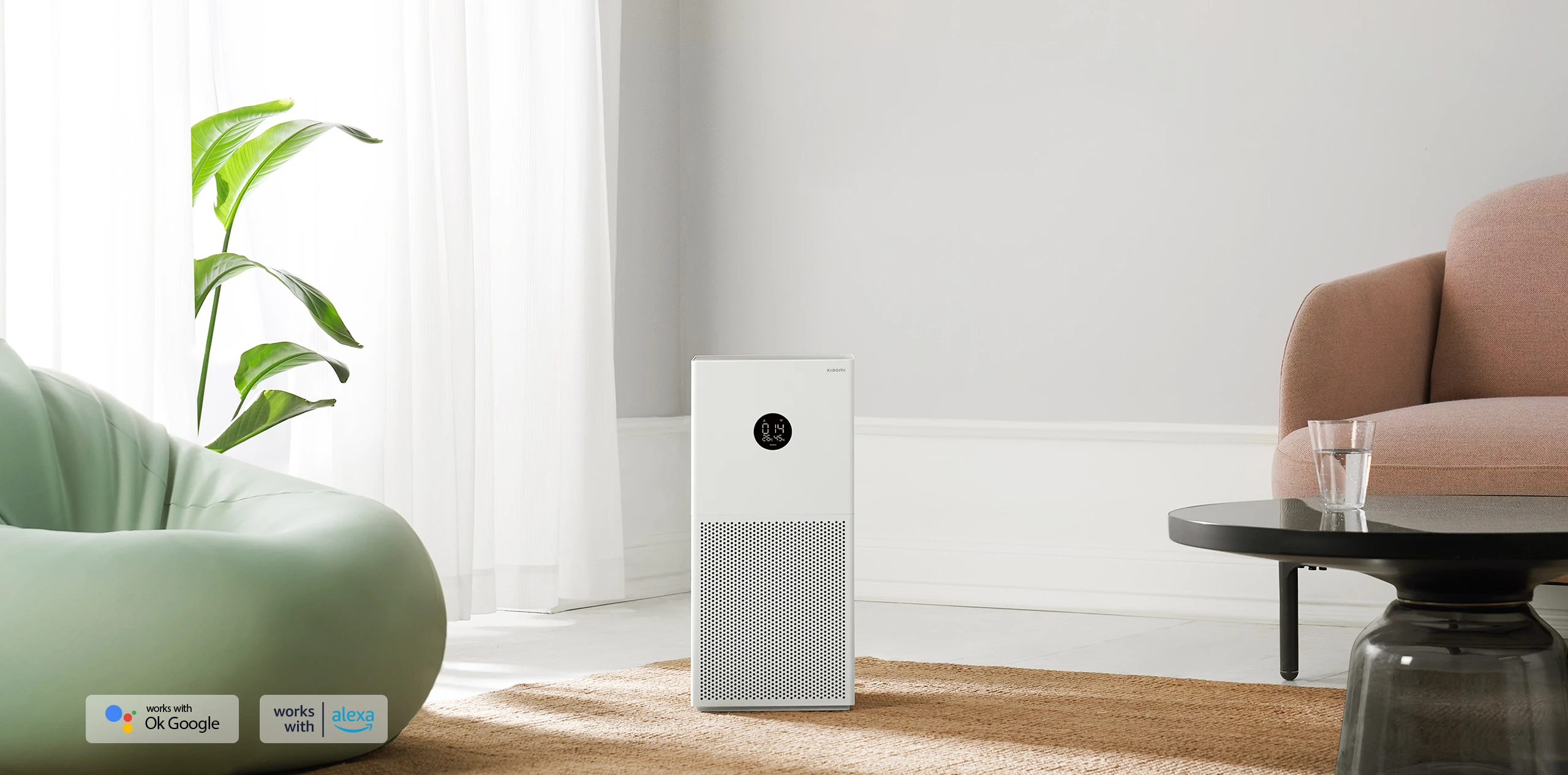 Oro valytuvas Xiaomi Smart Air Purifier 4 Lite EU 33 W, Tinka patalpoms iki 25-43 m², Baltas aprašymas - Prekės nuotrauka