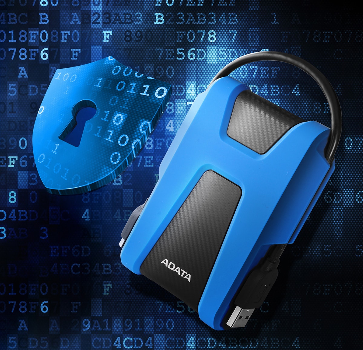 Išorinis kietasis diskas ADATA HD680 2TB USB3.2, Juodas aprašymas - Prekės nuotrauka