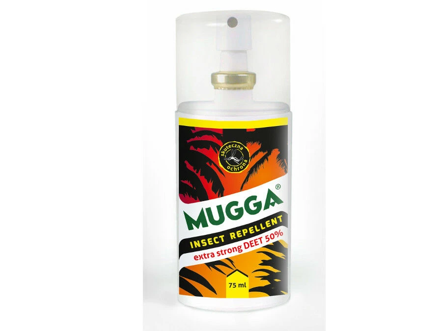 Uodų repelentas Mugga Extra Strong 50% DEET 75ml aprašymas - Prekės nuotrauka