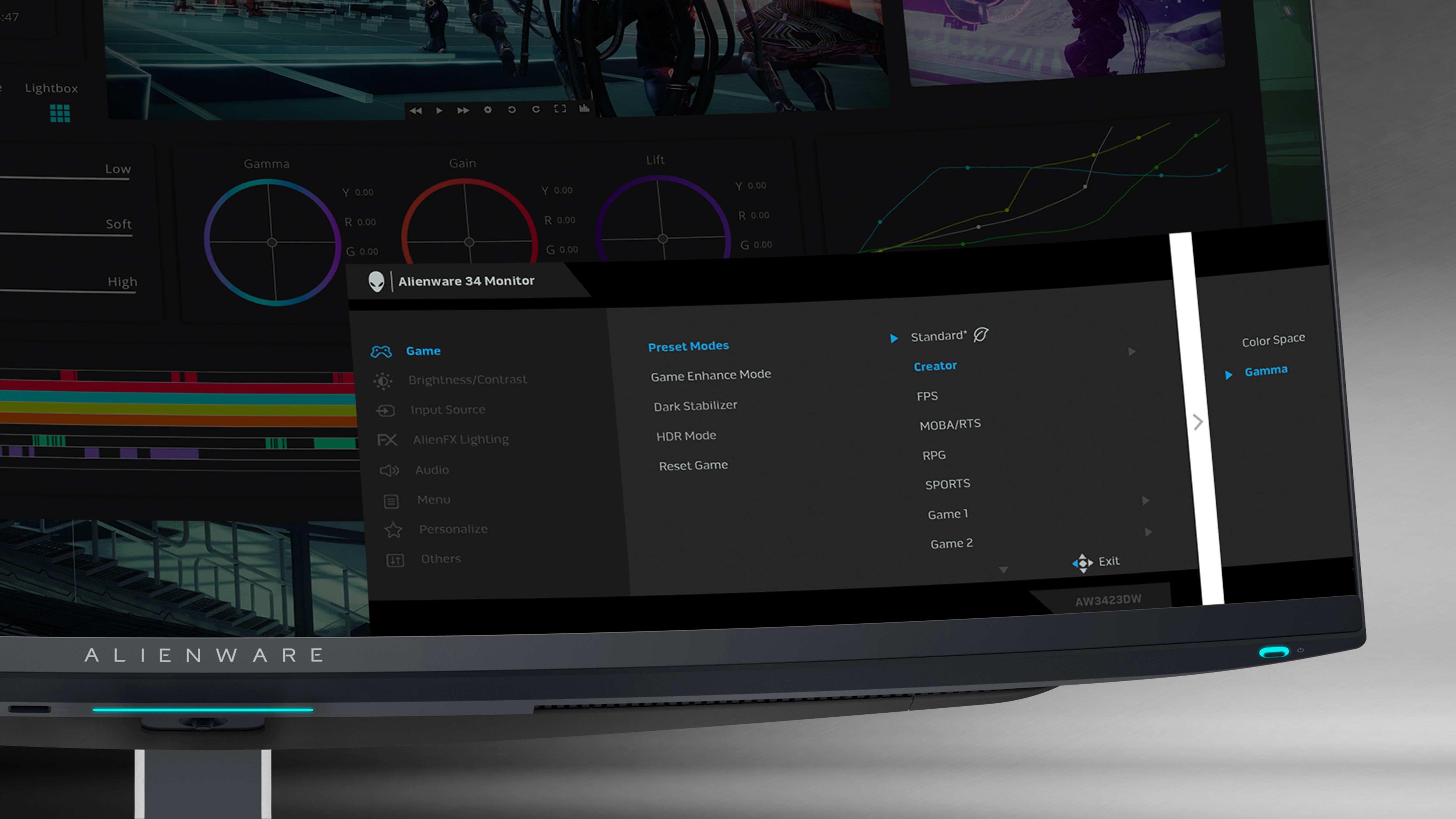 Žaidimų monitorius Dell AW3423DW / 34 